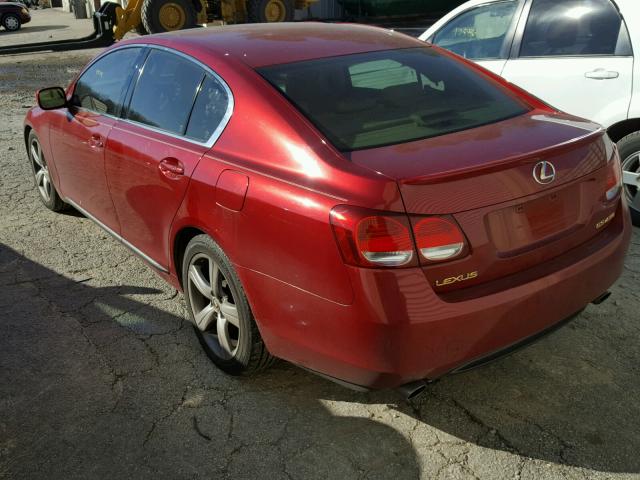 JTHBN96S865008798 - 2006 LEXUS GS GENERAT RED photo 3