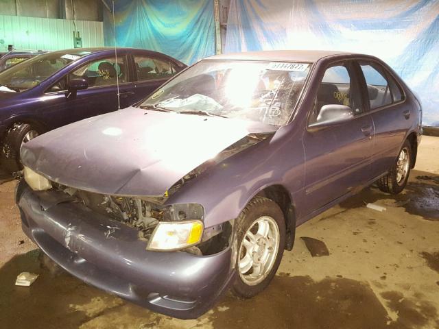 3N1AB41D6XL107397 - 1999 NISSAN SENTRA BAS BLUE photo 2