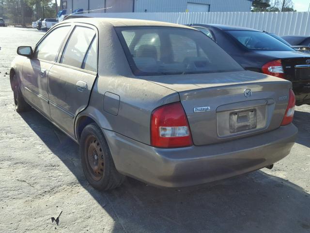 JM1BJ2220X0145744 - 1999 MAZDA PROTEGE DX BEIGE photo 3