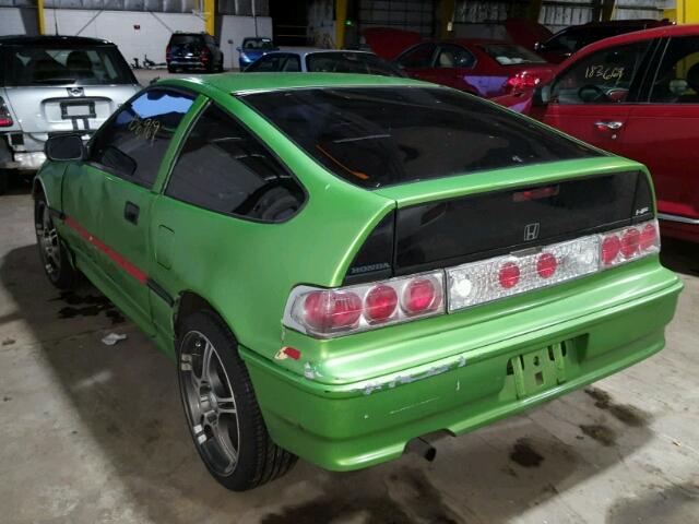 JHMED836XMS001321 - 1991 HONDA CIVIC CRX GREEN photo 3