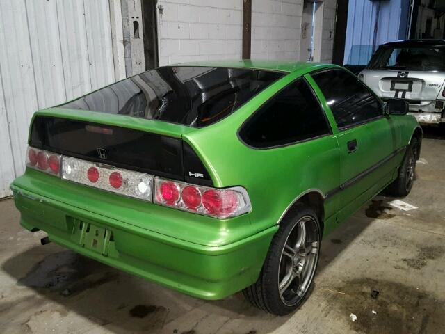 JHMED836XMS001321 - 1991 HONDA CIVIC CRX GREEN photo 4