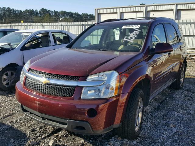 2CNDL63F176099159 - 2007 CHEVROLET EQUINOX LT MAROON photo 2