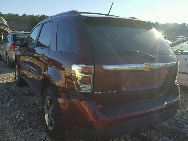 2CNDL63F176099159 - 2007 CHEVROLET EQUINOX LT MAROON photo 3