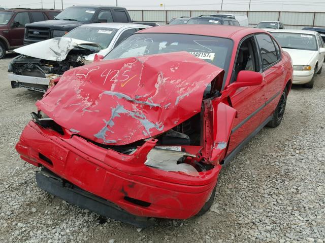 2G1WF55E2Y9284445 - 2000 CHEVROLET IMPALA RED photo 2