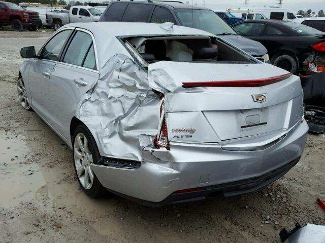 1G6AB5RA3F0132818 - 2015 CADILLAC ATS LUXURY SILVER photo 3