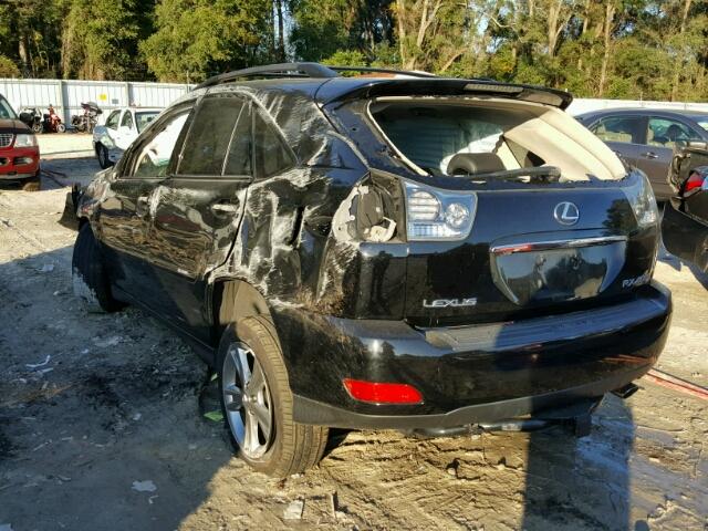 JTJHW31U872008167 - 2007 LEXUS RX 400H BLACK photo 3