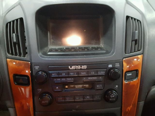 JT6HF10U6Y0139224 - 2000 LEXUS RX 300 GRAY photo 9