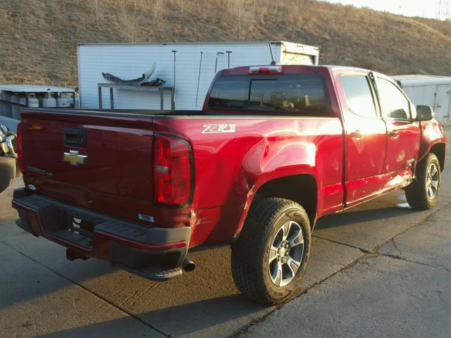 1GCGTDEN3H1203438 - 2017 CHEVROLET COLORADO Z RED photo 4