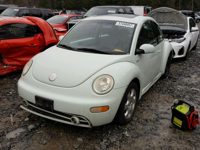3VWCB21C52M458979 - 2002 VOLKSWAGEN NEW BEETLE 蓝色 照片 2