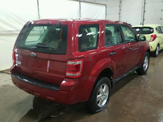 1FMCU0C7XCKA74430 - 2012 FORD ESCAPE XLS RED photo 4