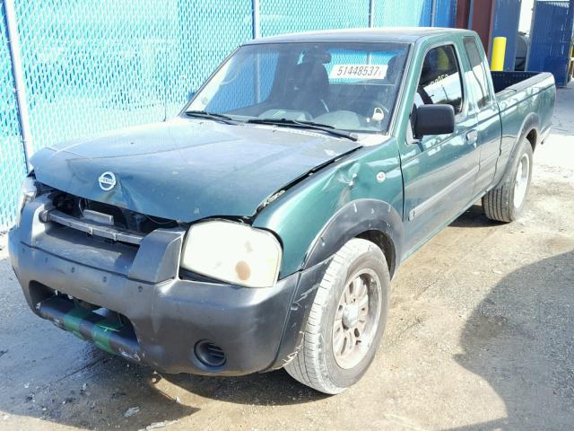 1N6DD26S32C303783 - 2002 NISSAN FRONTIER K GREEN photo 2