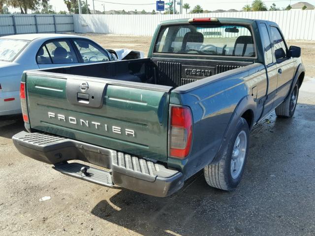 1N6DD26S32C303783 - 2002 NISSAN FRONTIER K GREEN photo 4