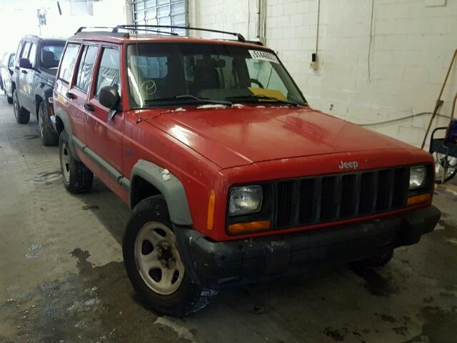 1J4FJ68S1WL109455 - 1998 JEEP CHEROKEE S RED photo 1