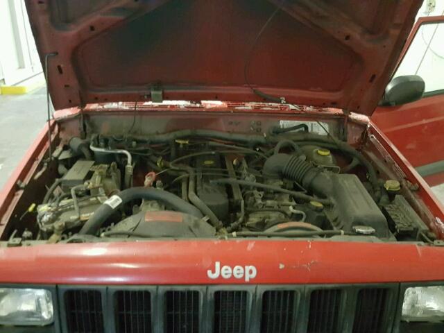 1J4FJ68S1WL109455 - 1998 JEEP CHEROKEE S RED photo 7