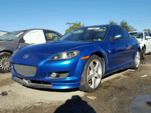 JM1FE173340111228 - 2004 MAZDA RX8 BLUE photo 2