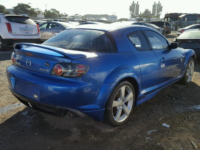 JM1FE173340111228 - 2004 MAZDA RX8 BLUE photo 4