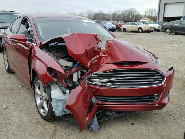 3FA6P0HD9ER148206 - 2014 FORD FUSION SE RED photo 9