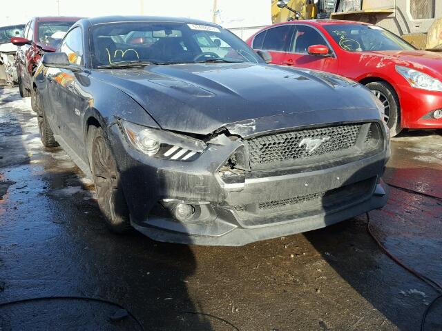 1FA6P8CF0F5413414 - 2015 FORD MUSTANG GT GRAY photo 1