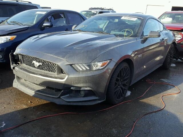 1FA6P8CF0F5413414 - 2015 FORD MUSTANG GT GRAY photo 2