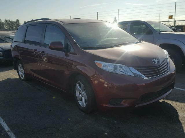 5TDKK3DC3FS608013 - 2015 TOYOTA SIENNA LE RED photo 1