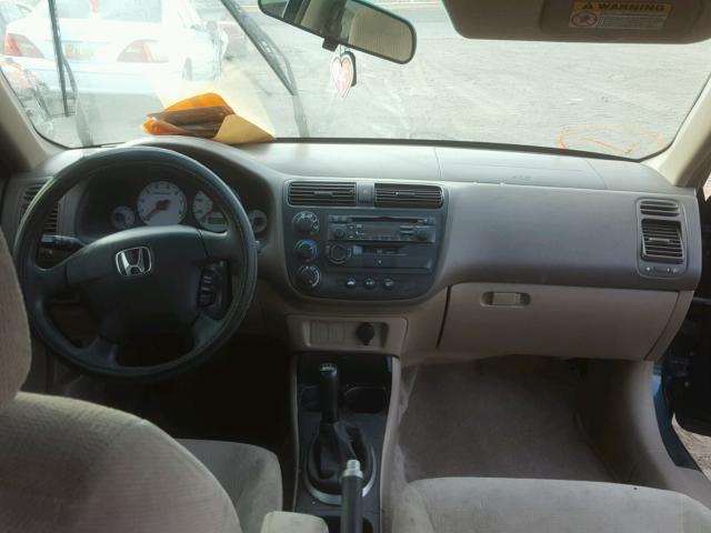 2HGES25792H603286 - 2002 HONDA CIVIC EX მწვანე ფოტო 9