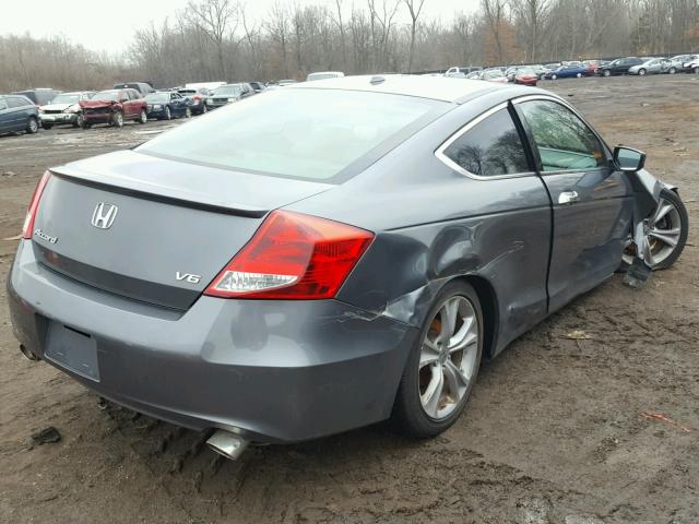 1HGCS2B84CA000976 - 2012 HONDA ACCORD EXL GRAY photo 4