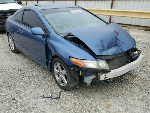 2HGFG12826H502500 - 2006 HONDA CIVIC EX BLUE photo 1