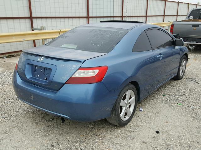 2HGFG12826H502500 - 2006 HONDA CIVIC EX BLUE photo 4