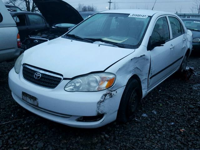 1NXBR32E85Z501884 - 2005 TOYOTA COROLLA CE WHITE photo 2