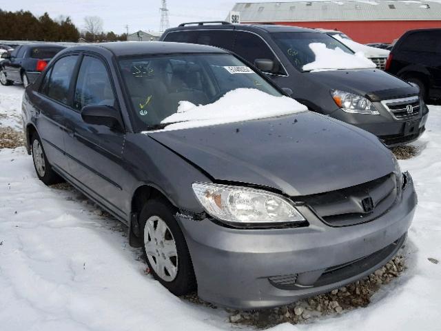 2HGES16335H017032 - 2005 HONDA CIVIC DX V GRAY photo 1