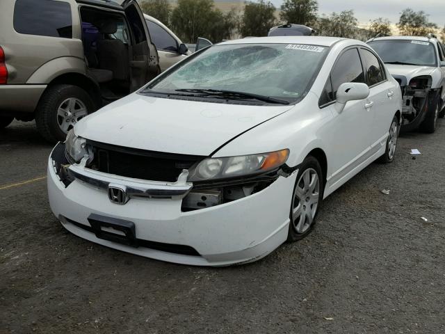 JHMFA16596S012076 - 2006 HONDA CIVIC LX WHITE photo 2