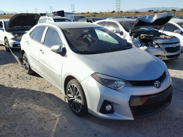 5YFBURHE2FP203777 - 2015 TOYOTA COROLLA L SILVER photo 1