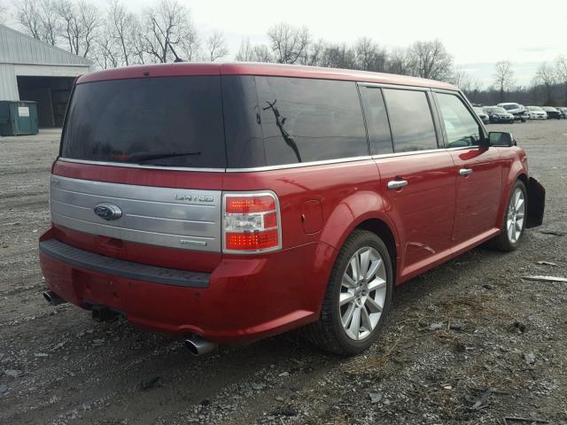 2FMHK6DT7ABB06171 - 2010 FORD FLEX LIMIT RED photo 4