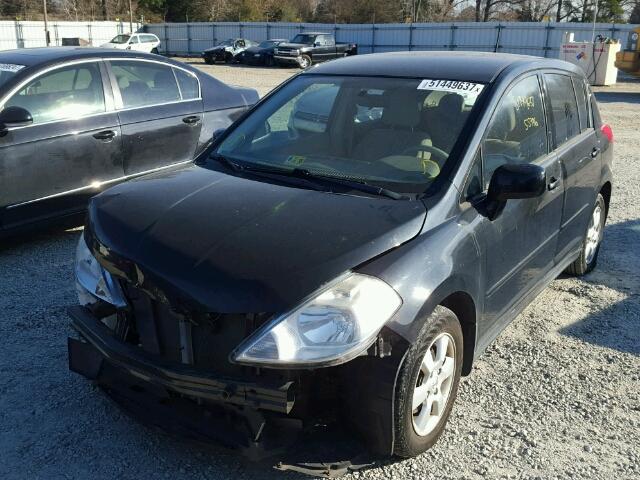 3N1BC13E79L408799 - 2009 NISSAN VERSA S BLACK photo 2