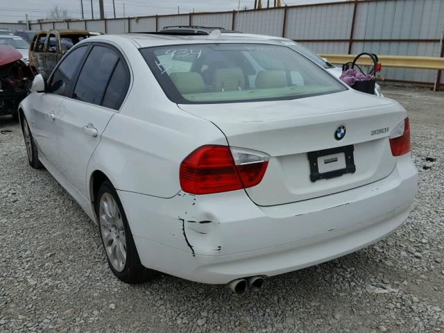 WBAVB33516PS13934 - 2006 BMW 330 I WHITE photo 3