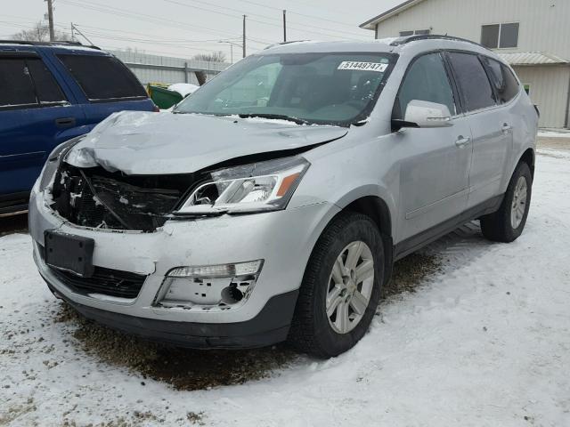 1GNKRGKD1EJ260598 - 2014 CHEVROLET TRAVERSE L SILVER photo 2