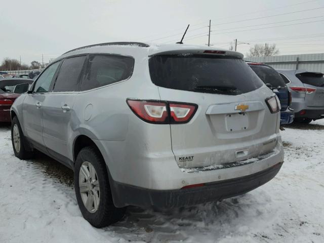 1GNKRGKD1EJ260598 - 2014 CHEVROLET TRAVERSE L SILVER photo 3