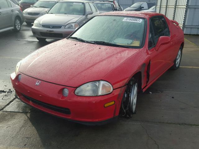 JHMEH6265SS002335 - 1995 HONDA CIVIC DEL RED photo 2