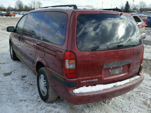 1GNDX03E7YD300490 - 2000 CHEVROLET VENTURE RED photo 3