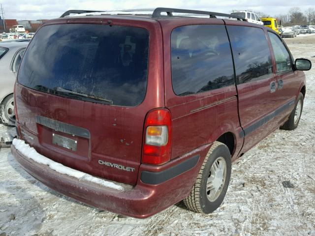 1GNDX03E7YD300490 - 2000 CHEVROLET VENTURE RED photo 4