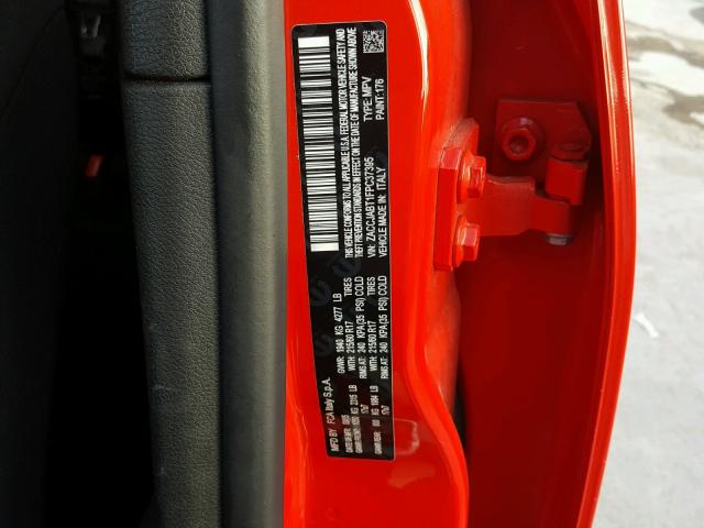 ZACCJABT1FPC37395 - 2015 JEEP RENEGADE L RED photo 10