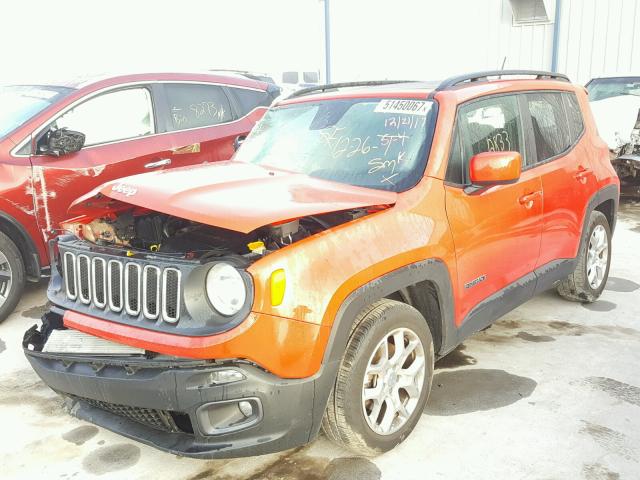 ZACCJABT1FPC37395 - 2015 JEEP RENEGADE L RED photo 2