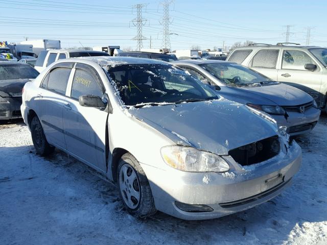 JTDBR32E870118140 - 2007 TOYOTA COROLLA CE SILVER photo 1