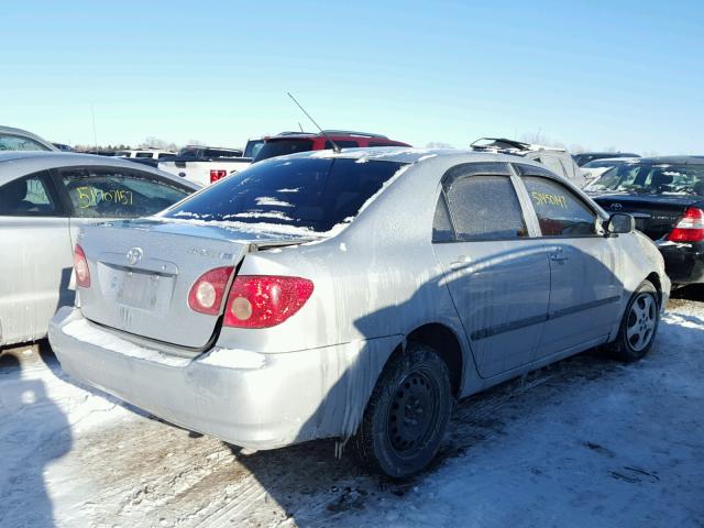 JTDBR32E870118140 - 2007 TOYOTA COROLLA CE SILVER photo 4