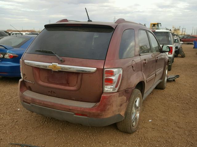 2CNDL63F576246809 - 2007 CHEVROLET EQUINOX LT MAROON photo 4