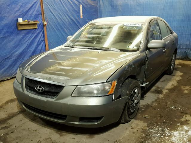 5NPET46C57H248425 - 2007 HYUNDAI SONATA GLS GREEN photo 2