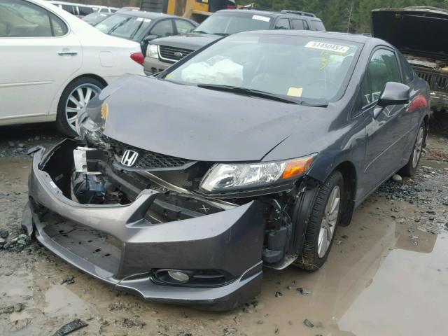 2HGFG3B02CH503843 - 2012 HONDA CIVIC EXL GRAY photo 2