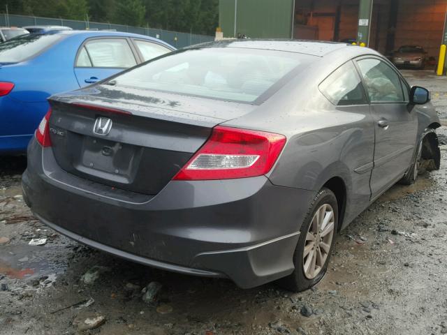 2HGFG3B02CH503843 - 2012 HONDA CIVIC EXL GRAY photo 4