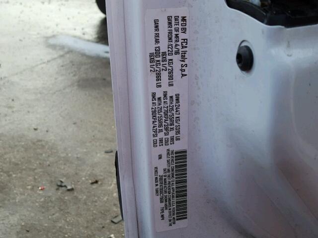 ZFBERFAT0G6C79681 - 2016 RAM PROMASTER 白色 照片 10