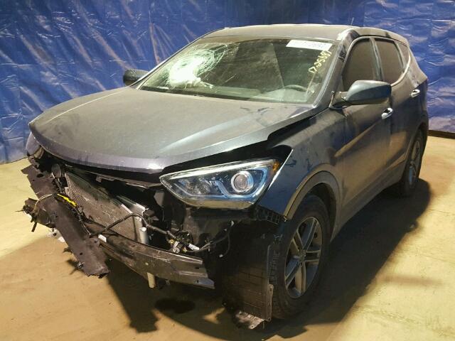 5NMZTDLB7JH071670 - 2018 HYUNDAI SANTA FE S GRAY photo 2